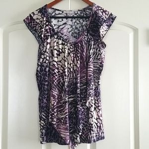 Never Worn Roz & Ali Printed Top